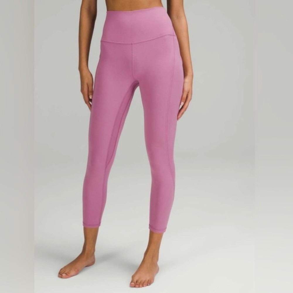 Lululemon Athletica Mauve Pink High-Rise Leggings
